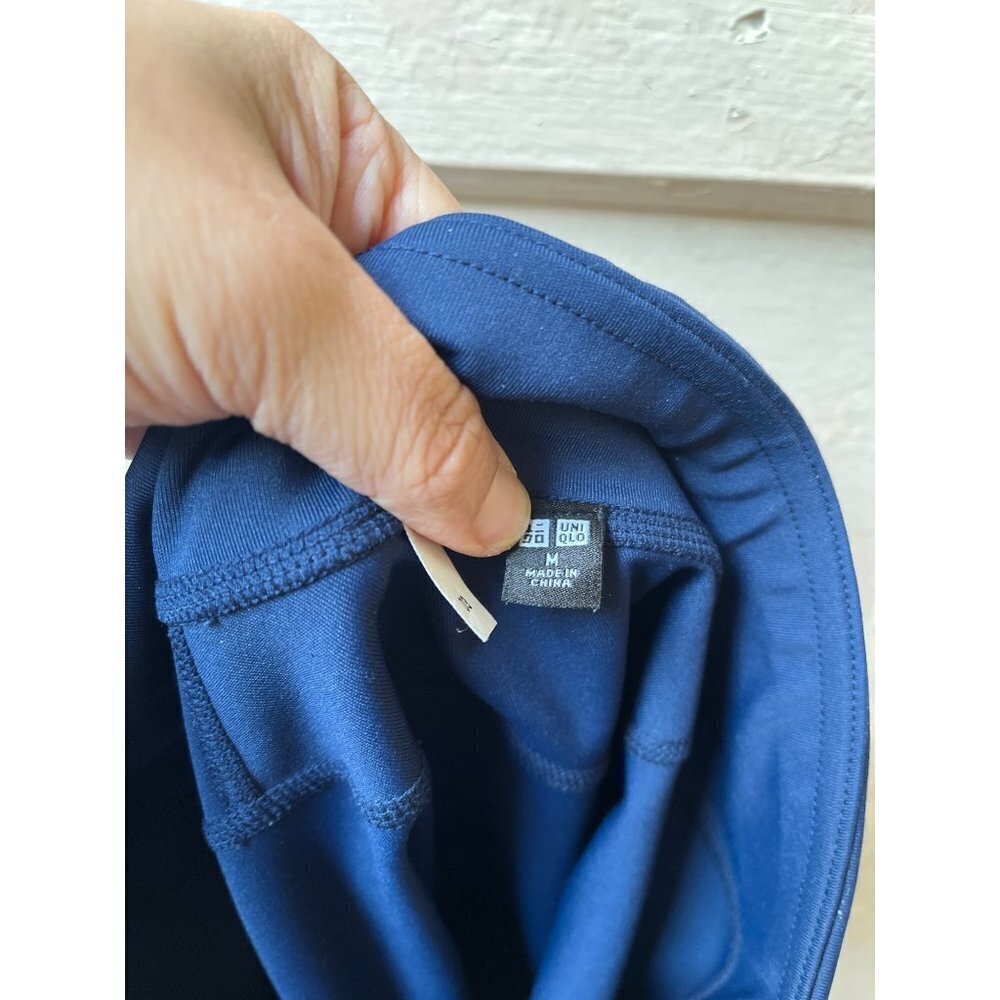 Uniqlo teal green blue workout yoga running full length leggings pants Sz medium - Picture 3 of 8